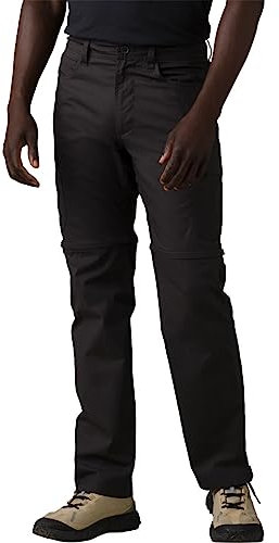 prAna Herren Double Peak Convertible Pant Hose, anthrazit, 32W x 32L