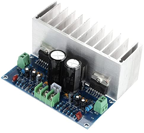 Fasizi TDA7293x2 Placa amplificadora de audio estéreo digital 2.0 de 2 canales 100 W + 100 W con cable HIFI