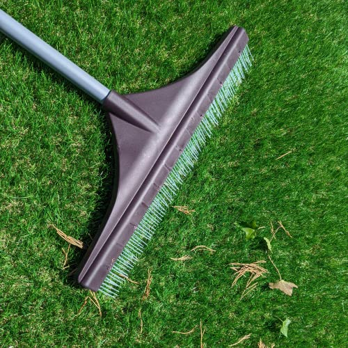 Artificial Grass Brush Astro Turf Rake - 45cm Wide Soft Nylon Bristles - 1.3m Telescopic Handle