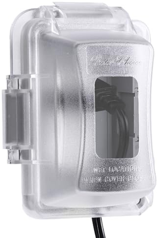 Bates- Weatherproof Electrical Outlet Cover, 1-Gang, Outdoor Plug Cover