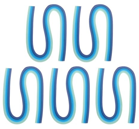 PATIKIL 600pcs Quilling Strips Paper 3/16(5mm) 21 Origami Paper Quilling Strip for Art DIY Hand Craft Christmas, Blue