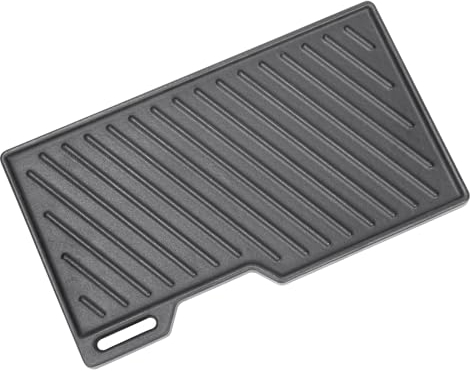 GFTIME 41,5 x 23,5cm Gusseisen Grillplatte für Burnhard Fred, Plancha für Rösle Artiso G2, gasgrill Wendeplatte für Burnhard Fred, Fred JR, Burnhard Big Fred, Fat Fred, Taino Platinum, Black 4/6 Serie