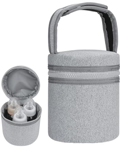 Refroidisseur de stockage de lait maternel, sac isotherme pour lait maternel - Refroidisseur de lait maternel,Sac pour bouteilles de lait avec sangle amovible, sac isotherme pour 2 grandes bouteilles