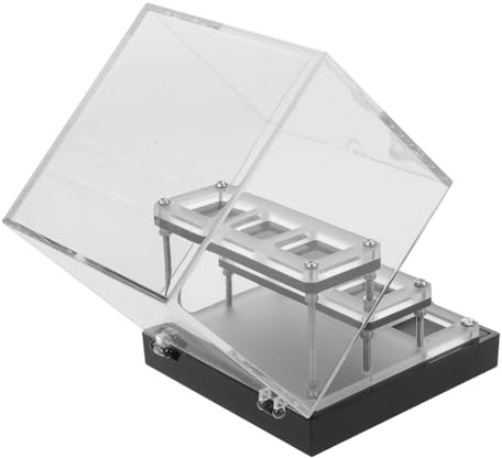 TOYANDONA 3nivel Expositor De Minerales De Transparente Organizador Multicapa para Rocas y Piedras Caja De Almacenamiento para Exhibiciones El Hogar o Aulas