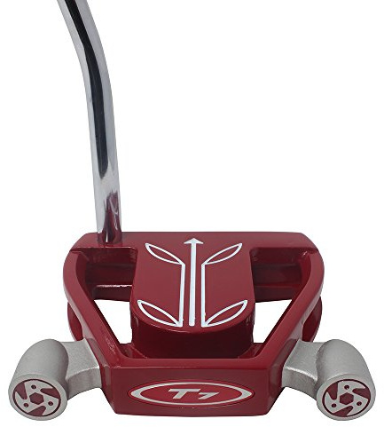 T7 Twin Engine Red Mallet Golf Putter Right Handed with Alignment Line Up Hand Tool 34 Inches Standard Lady's Perfect for Lining up Your Putts