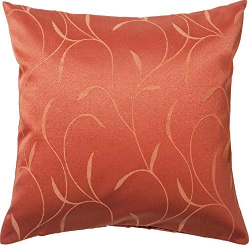 Erwin Müller Deko-Kissenhülle, Kissenbezug Uni, Remscheid Terra Größe 40x40 cm - mit Fleckschutz ausgerüstet, Rankenmuster (weitere Größen, Farben)