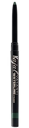 VASANTI Kajal Waterline Eyeliner Pencil (Midnight Green) – Weicher wasserfester langanhaltender Eyeliner – vegan, tierversuchsfrei, aus natürlichen Inhaltsstoffen hergestellt