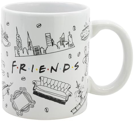 Stor Keramik-Sublimationstasse 325 ml in Friends Geschenkbox