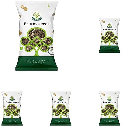 EL NOGAL Frutos Secos Pìpas Tostadas Aguasal Bolsa, 250 G (Paquete de 5)