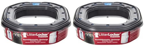 Litter Locker Kunststoff, Fashion Nachfüllkassette, Mehrfarbig (Packung mit 2)