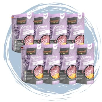 Leonardo Frischebeutel 8x85 g - Katzenfutter - Nassfutter - Multi Bundle - Sparpaket - Pouch - Verschiedene Sorten (8x85g Senior Huhn Pur)