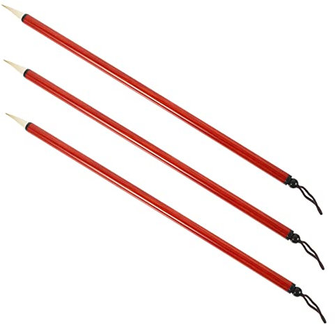 JEWEDECO 3-teiliges Set Mit Chinesischen Kalligraphie-pinselstiften Kalligraphie-pinselstiften Kunststudenten Anfänger Künstler Tragbare Aufbewahrungstasche Für Chinesische Malerei