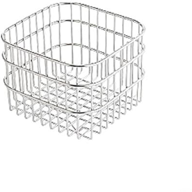 Corbeille en fil d'acier inoxydable pour fruits et légumes, entretien facile (S)
