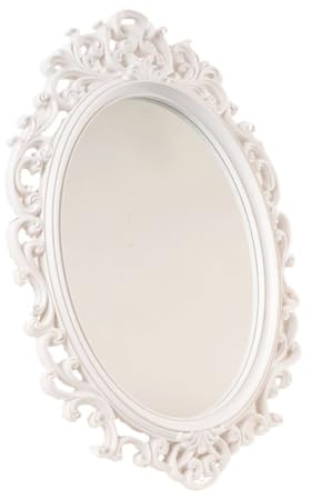 Zelda Bomboniere Specchio Ovale Cornice Barocca D 46 H 64 Decorazioni Casa