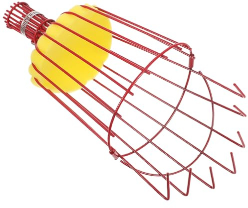 POPETPOP Tête de Cueilleur de Fruits Acier Robuste avec Panier Amovible Outil de Récolte pour Pommes Poires et Agrumes Préhenseur pour Arbres Hauts Confortable et