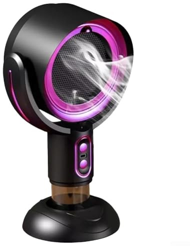Cappa di ventilazione da cucina USB da tavolo, batteria da 3000 mAh, leggera e facile da usare per attività di cottura in interni (nero viola)
