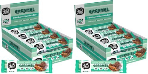 Yubi Bar – Caramel Protein Bars, 12 x 35g (Pack of 2)