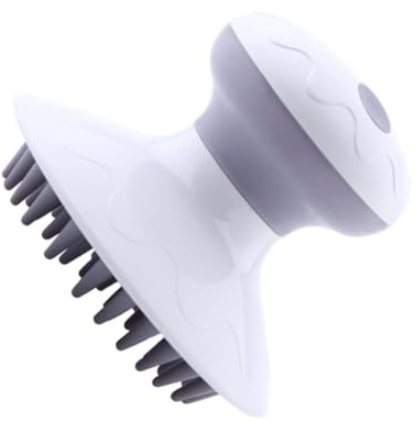 KOCKSHION Masajeador de Cabeza Eléctrico Blanco Recargable por USB Diseño Plástico y Componentes Electrónicos para Relajación del Cuero Cabelludo sin Batería Incluida