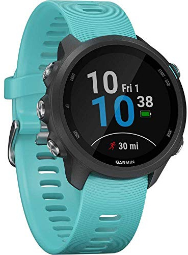 Garmin Forerunner 245 Music - Montre GPS Multi-activité de Running - Boîtier 42 mm 010-02120-32 Vert d'eau