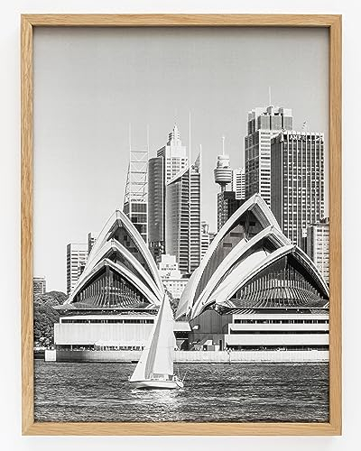 Genérico Cornice portafoto in legno naturale, 30 x 40 cm (30 x 40 cm)