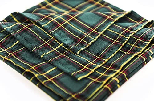 TextilDepot24 Tischdecke 80 x 80 cm im Schottenkaro Tartan kariert in grün