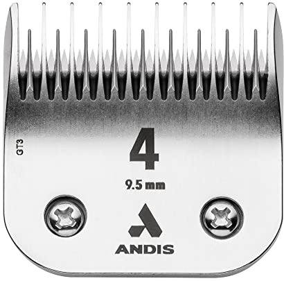 Andis 72625 Carbon-Infused Steel Edge Dog Clipper Blade, Size-4 Skip-Tooth, 3/8-Inch Cut Length