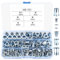 160 Pcs Ecrou a Sertir, Écrou à Rivet, à Sertir, Écrou de Fileté, Écrous à Riveter Aveugle, Rivet Inserts Filetés Tête Plate Ecrou Insert pour Bois Métal Plastique - M4 M5 M6 M8 M10