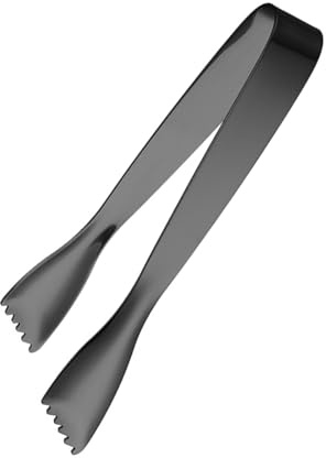UNTERING Pinze ergonomiche per servire il ghiaccio, resistenti alla ruggine, clip in acciaio inox, facile pulizia, strumento professionale per barista, pinze per ghiaccio in acciaio inox