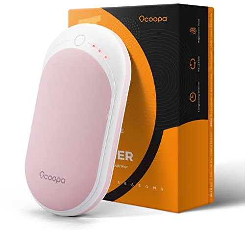OCOOPA Handwärmer elektrisch, Taschenwärmer wiederaufladbar, 5200 mAh, elektrisch, tragbar, Powerbank, ideal für Outdoor-Sport, Jagd, Golf, Camping, warmes Geschenk für Frauen, Männer, Hotpal