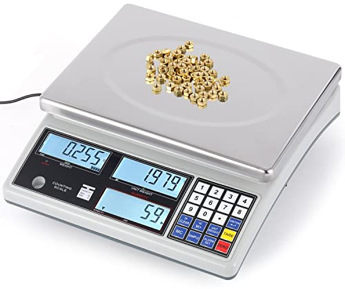 Bonvoisin Industrial Counting Scale Digital Scale for Parts and Coins kg/g/lb Electronic Gram Scale Inventory Counting Scale Industrial Parts Coins Piece Counting Scale (10kg/22lb, 0.1g)