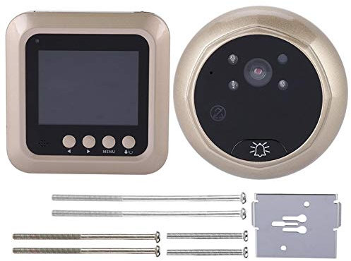 Visor de puerta digital, timbre con video, cámara de puerta con mirilla Timbre de puerta digital con diseño FIFO humanizado Cámara de puerta con mirilla para cinta de video