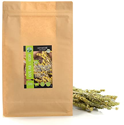 Alpi Nature Griechischer Bergtee BIO 200g, ganze Blumenstiele, Bergkräuter Tee lose, Sideritis