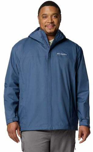 Columbia Watertight 2 Jacket, Chaqueta impermeable para la lluvia Hombre, gris socuro, XXL