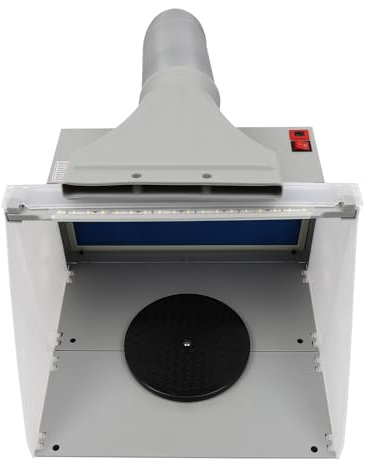 Professional Airbrushing Set W/Portable Compressor Kit Model Spray Paint Booth 220-240V,for Most Airbrush Applications as Well as Many Surfaces Including Fabrics, Wood, Plastics