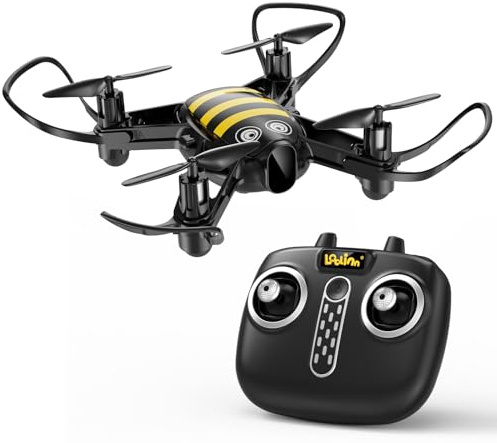 Loolinn | Dron para Regalar a Niños - Diseño Divertido, Fácil de Volar, Seguro para los Niños, Acrobacias de 360°, Cargador con Dos Baterías Incluidas (Idea Regalo)
