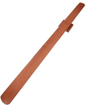 SHINEOFI Calzador Magnético de Madera, Elevador de Zapatos, 55cm, Marrón, Mango Ergonómico, para Zapatos y Botas de Esquí, para Hombres