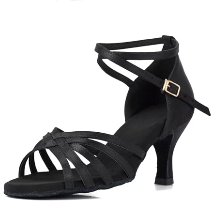 VASHCAME-Chaussures a Talons Hauts de Danse Latine Sandales pour Femme
