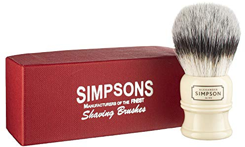 Simpson Shaving Brushes Trafalgar T3 Rasierpinsel, Kunstfaser, 110 ml