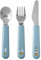 Mepal – Kinderbesteck 3-teiliges Set Mio ab 12 Monate – Inklusive Messer, Gabel & Löffel – 3er Set – Blau