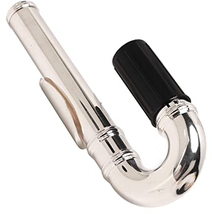 Boquilla con Cabeza Curva para Flauta travesera, 2.2cm de diámetro, Recambio Universal de Boquilla de Metal para Flauta travesera de Viento Madera, Accesorios para Instrumentos