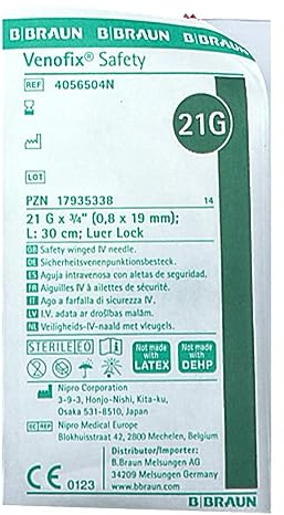 Venofix Safety Venenpunkt.21 G 0,8x19mm 30cm Grün 1 stk