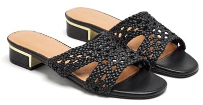 GIOSEPPO Sandalias Mules Piel Trenzada Linn