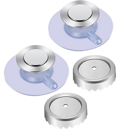 LOLIPPYY 2 Piezas Jabonera Magnética de Acero Inoxidable con Sistema Autodescargable Montaje sin Taladro para Baño y Cocina Soporte Adhesivo para Jabones y Champús Organizador Compacto para