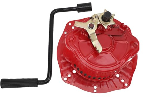 Badafaci Sostituzione dell'avviatore a Manovella per Impieghi Gravosi per Motori 170F 195F, Struttura in Metallo, Installazione Semplice per Mini Motozappe e Macchine da Giardino