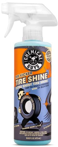 Chemical Guys Tire Kicker Sprayable Extra Glossy Tire Shine Spray, Dry-to-Touch Dressing - Restores Wet Look to Rubber, Vinyl, and Plastic, Safe for Cars, Trucks, Motorcycles, RVs, and More - 16 oz