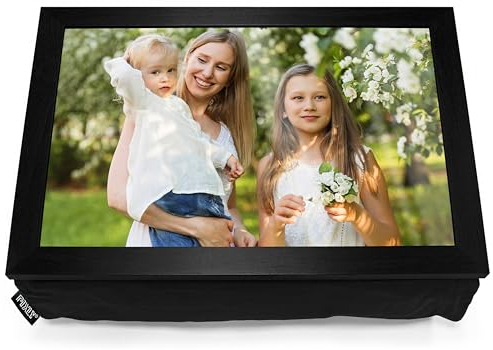 Pixly® Large Personalised Custom Photo Lap Tray Lap top Cushion Bean Bag | A3