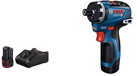 Bosch Professional 12V System Akku Bohrschrauber GSR 12V-35 HX (inkl. 2x Akku GBA 12V 3.0Ah, Schnellladegerät GAL 12V-40, Einlage, 1x Gürtelclip, 1x Bithalter)