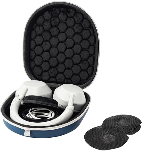 ProCase Hard Case for Sony WH-CH720N/ WH-CH710N/ WH-CH520/WH-CH510/ WH-1000XM5/ WH-1000XM4/ WHXB910N/ Bose 700 Wireless Noise Cancelling Headphones, Travel Carrying Bag with 2 Dust Covers -Navy