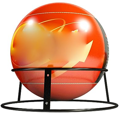 Extincteur Automatique à Boule, Extincteur à Poudre 4kg Lancer à la Main Equipement de Lutte Contre L'Incendie à Déclenchement Automatique pour la Maison, le Feu de Forêt, L'Usine