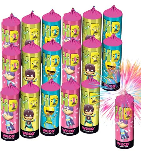 FLAME X BURN Hans Dampf XXL Set – 8-teiliges Jugendspaß und Tischartikel Kat. F1 für Silvester, Partys und Jugendliche & Kinder 2026